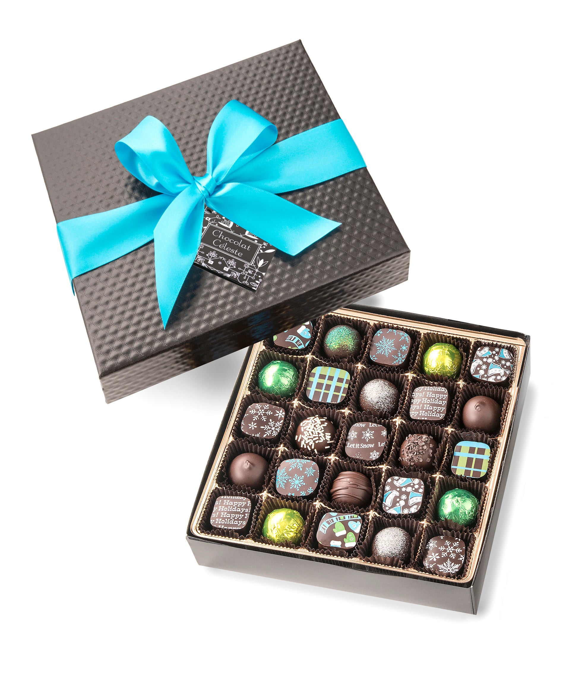 50 Piece Winter Collection custom chocolate boxes best chocolatier Chocolat Celeste