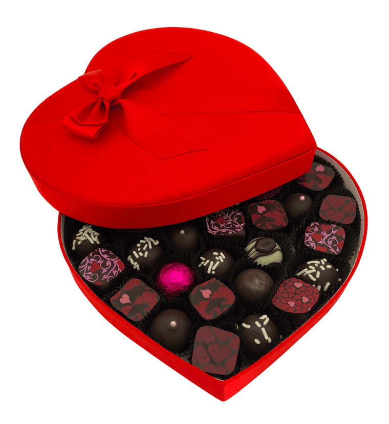 30 Piece Satin Valentine Heart